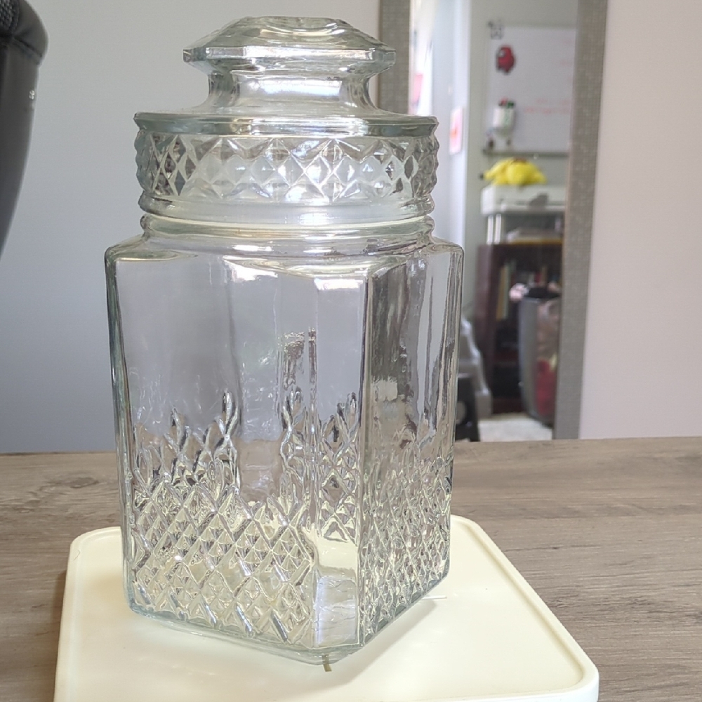 Vintage Large Koeze Diamond Pattern Apocathery Jar